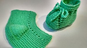 Пинетки спицами. Простые пинетки для начинающих