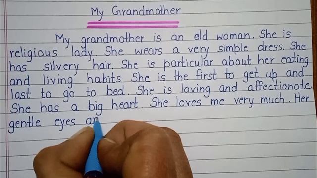 Paragraph on My Grandmother in English || Essay on My Grandmother in English || #extension.com смотреть онлайн