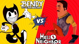 ШОУ ХРИПЛЫХ!ПРИВЕТ СОСЕД VS БЕНДИ!ИГРА GARRY'S MOD ПРИКОЛЫ!HELLO NEIGHBOR!BENDY AND THE INK MACHINE