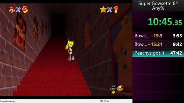 Super Bowsette 64 any% speedrun 19:37 (former wr) смотреть онлайн