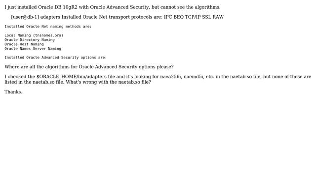 DevOps & SysAdmins: Oracle Advanced Security Options is Blank (2 Solutions!!) смотреть онлайн
