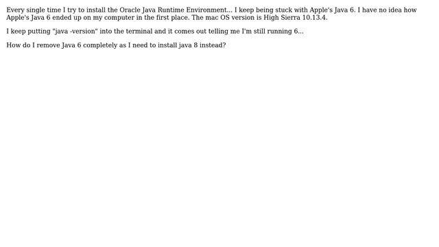 Apple: How do I remove java version "1.6.0_65"? смотреть онлайн