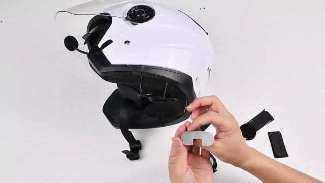 How To Install FX30C Bluetooth Motorcycle Headset Camera To Helmet?