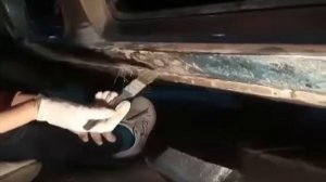 быстрый способ устранения дыр в порогах автомобиля, способ перекупа