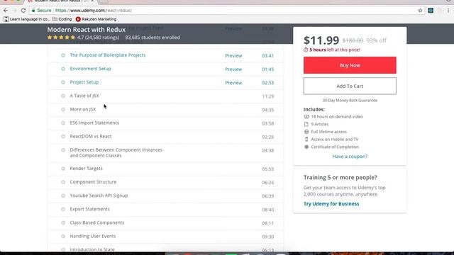 Best Course To Learn React In 2018 смотреть онлайн