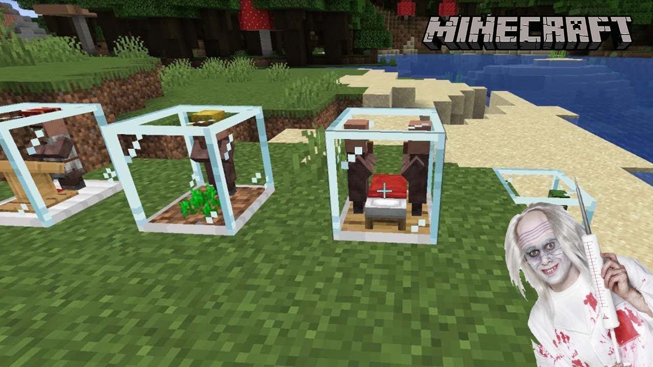 Террариумы для хранения живых жителей в Майнкрафт | Обзор мода Easy Villagers смотреть онлайн