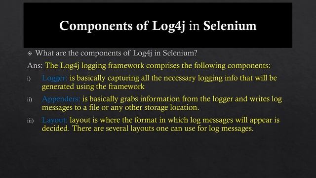 Log4j in Selenium || Loggers in Selenium Automation || How to use Log4j in Selenium Automation смотреть онлайн