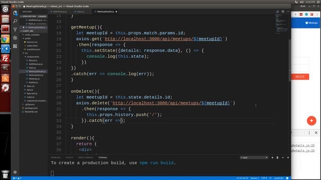 Full Stack React & LoopBack [4] - Add, Edit & Delete Meetups смотреть онлайн