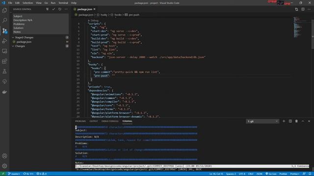 #41 Angular curso de básico a avanzado - husky, pretty-quick y lint - Designicode смотреть онлайн