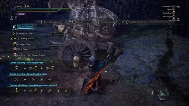 Monster Hunter World Greatsword TCS combo смотреть онлайн