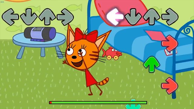 Три кота попали в FNF (friday Night Funkin) коржик против карамельки приколы 2021