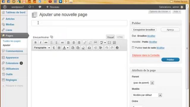 Créer une page pleine largeur pour Twenty Ten WordPress смотреть онлайн
