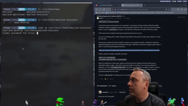 Hyprland On Fedora Install
