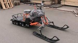 Мотобуксировщик СИГМА-4. Самый дешевый вариант с двигателем типа Динго180.