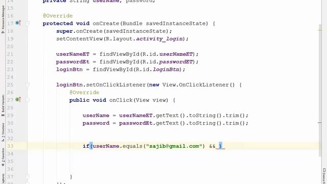 07. Android Tutorial: part 2: Intent, Explicit Intent | login Page смотреть онлайн
