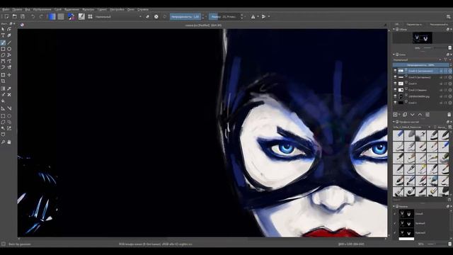 Моя KRITA. Портрет Мишель Пфайффер (Селина Кайл) смотреть онлайн