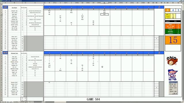 Strat-O-Matic Baseball EXCEL 1970-73 = Game 584 Ohio Players at Minnesota смотреть онлайн