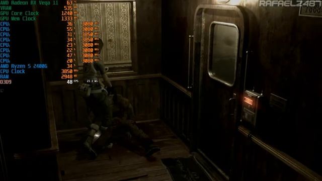 Resident Evil Zero HD Remaster (Ryzen 5 2400G + Radeon RX Vega 11) PC Gameplay 1080p HD смотреть онлайн