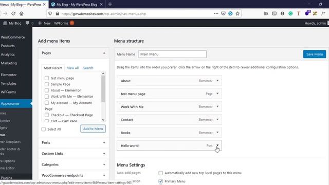 WordPress Menus & Sub-Menus | Add / Edit / Delete Menus in WordPress in Detail смотреть онлайн