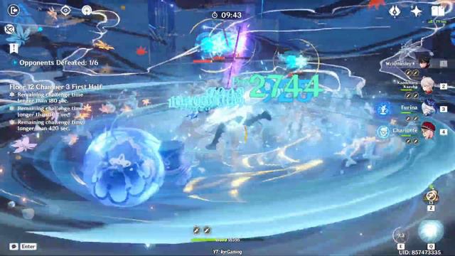 C0 Wriothesley Freeze and C0 Arataki Itto Mono Geo - Genshin Impact Abyss 4.2-4.3 Floor 12 смотреть онлайн