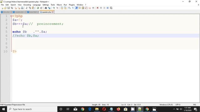 PHP OPERATOR PART 2 смотреть онлайн