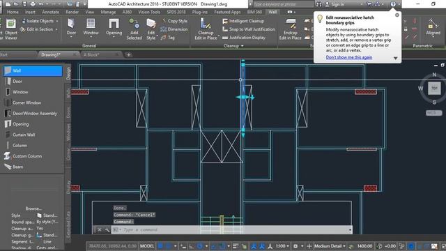 Convert lines to walls in AutoCad architecture смотреть онлайн