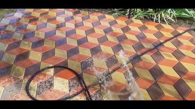 3D Садовая дорожка. Ромб. Тротуарная плитка своими руками. Брусчатка поверх отмостки. смотреть онлайн