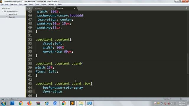How to create a layout with HTML CSS | using Float смотреть онлайн