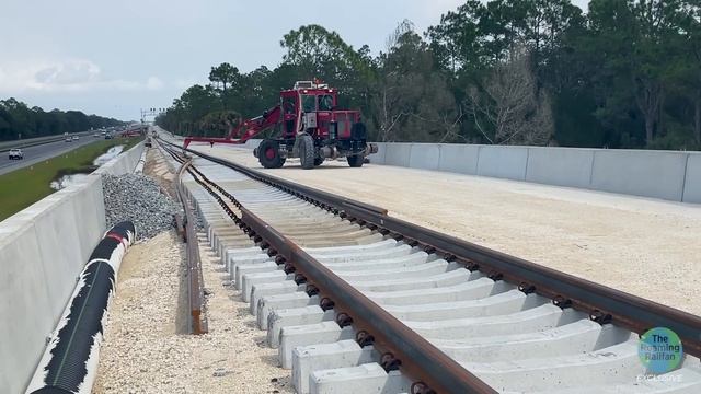 Brightline Orlando Line Golden Spike and Final Track Construction смотреть онлайн