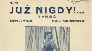 Stare polskie tango «Już nigdy !» - Sława Przybylska