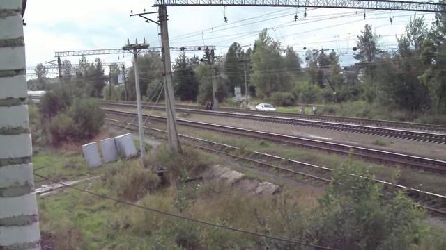 Поезд GO ДР1А Таллин-СПб проследует станцию Кобралово смотреть онлайн