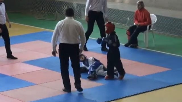 Базилин Михаил 2.2 ПОИНТ 29.01.16 Кубок г.Симферополя по кикбоксингу WAKO смотреть онлайн