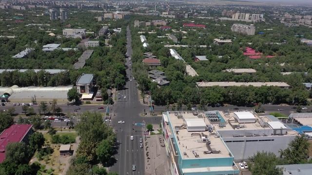 Алматы. Проспект Алтынсарина. (бывший проспект Правды) От ул. Жандосова до ул. Жубанова смотреть онлайн