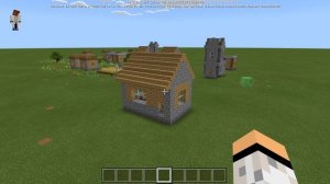 СПАВН ДЕРЕВНИ В ПЛОСКОМ МИРЕ В МАЙНКРАФТ ПЕ 1.10.0.4