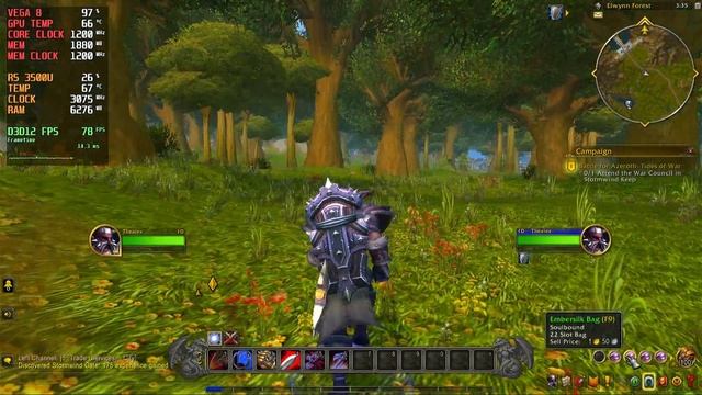 World of Warcraft | Ryzen 5 3500U | VEGA 8 | 12GB RAM | 35W TDP [Lenovo Ideapad S145] смотреть онлайн