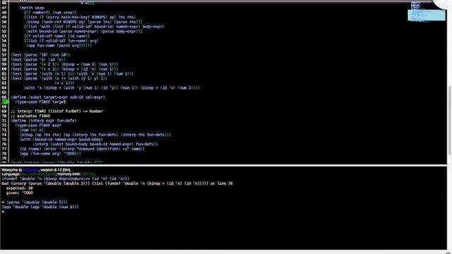AST node 코딩 (Abstract Expression with "Function Expression") - Dr.Racket смотреть онлайн