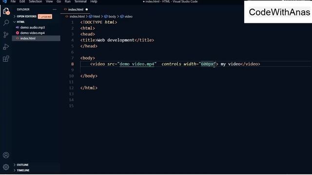 HTML Video & audio Tag : Tutorial for beginners 2022 | lecture 14 смотреть онлайн