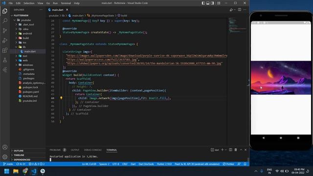 Image Slider in Flutter || Carousel Slider using PageView Builder || Flutter смотреть онлайн