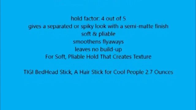 Tigi Bed Head Hair Stick, 2 7 Ounce смотреть онлайн