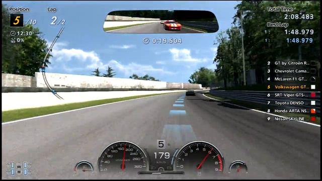 Gran Turismo 6 Volkswagen GTI Supersport Vision GT LP550 2015 @ Italy Monza смотреть онлайн