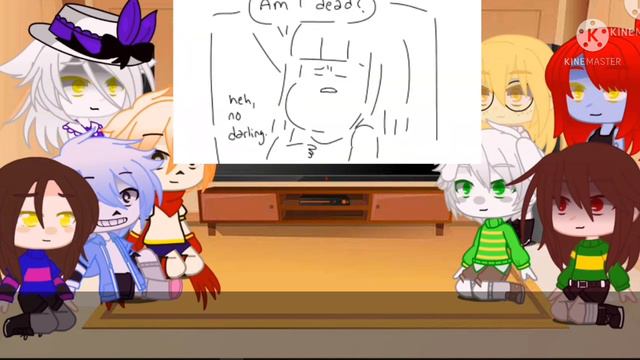 Реакция 🌟андертеила🌟 на (комиксов Undertale в гаче клубе)