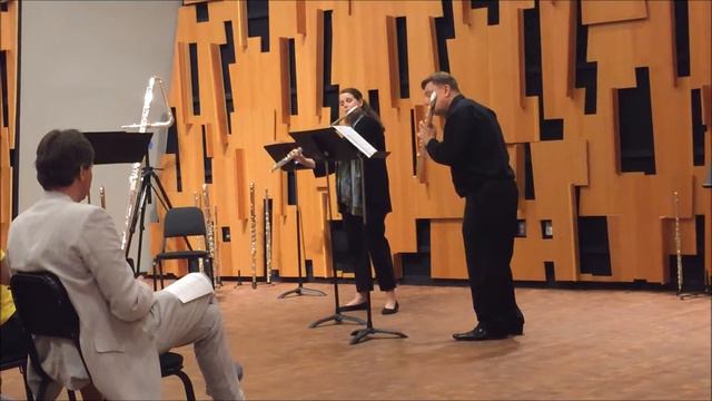 "Just Below the Rainbow: Rememberance" by Jonathan Cohen. Alto & Bass Flute Duet смотреть онлайн