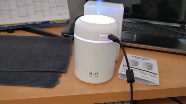 H2O Увлажнитель Воздуха USB Colorful Humidifier Luftbefeuchter H2O 2021 смотреть онлайн