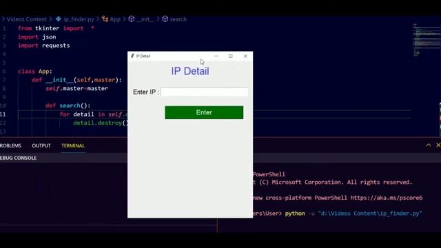IP Tracker Using Python || Finding IP Address Details || IP Detail App || Python Tkinter || Python смотреть онлайн