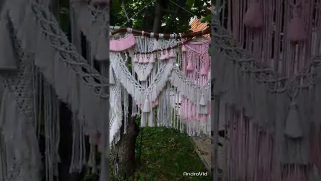 Интерьерное ПАННО БОХО, выполненное в технике макраме вручную из хлопкового шнура премиум качества. смотреть онлайн
