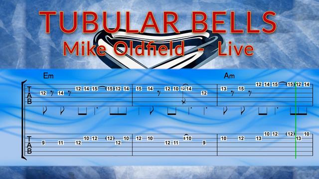 Tubular Bells (Live) - Mike Oldfield - Guitar TAB PlayAlong