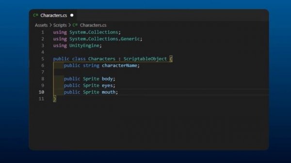 Scriptable Objects Unity