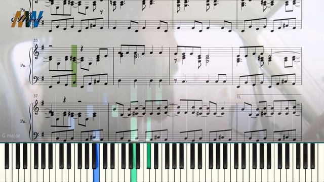 The Doors. Riders On The Storm - Piano Cover (Sheet Music and Piano Tutorial) смотреть онлайн
