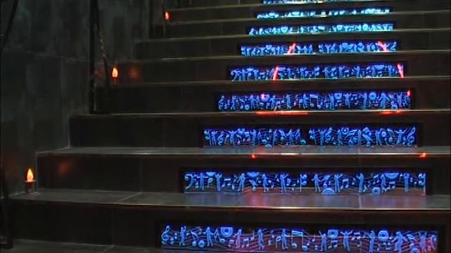 Торцевая подсветка стекла. Подсветка ступеней