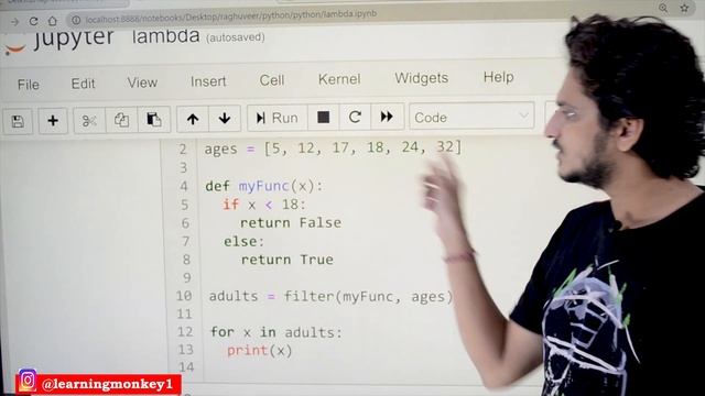 Lambda or Anonymous Function in Python || Lesson 35 || Python || Learning Monkey || смотреть онлайн